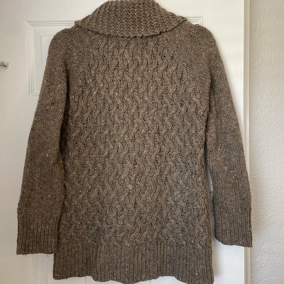 Anthropologie Isabella Sinclair Cozy Wool Button-Up Cardigan - Picture 3 of 4